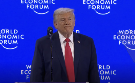 Trump en el Foro Económico de Davos.